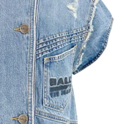 Ball BASerafina Denim Waistcoat Vintage Medium Blue