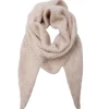 Black Colour BCDell Knitted Mini Scarf Natural