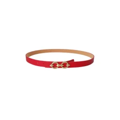 Black Colour BCLotus Belt Red