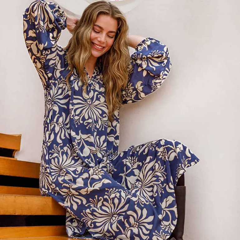 Black Colour BCLuna Nelly Dress Native Blue