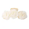 Black Colour BCViola Flower Hair Claw Off White