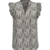 Co Couture CarolaCC Frill Top Off White