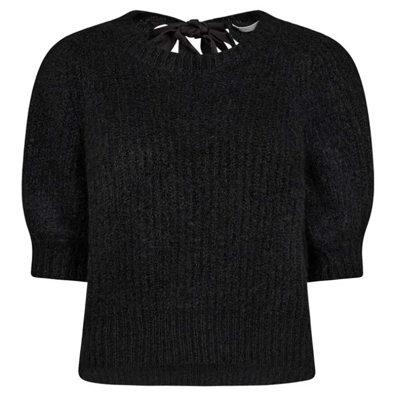 Co Couture CoralieCC Bow Rib Knit Black