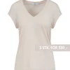Coster Copenhagen CCH1101 V-Neck T-Shirt 241 Creme