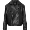 Depeche 51146 MayDep Short Trenchcoat Black