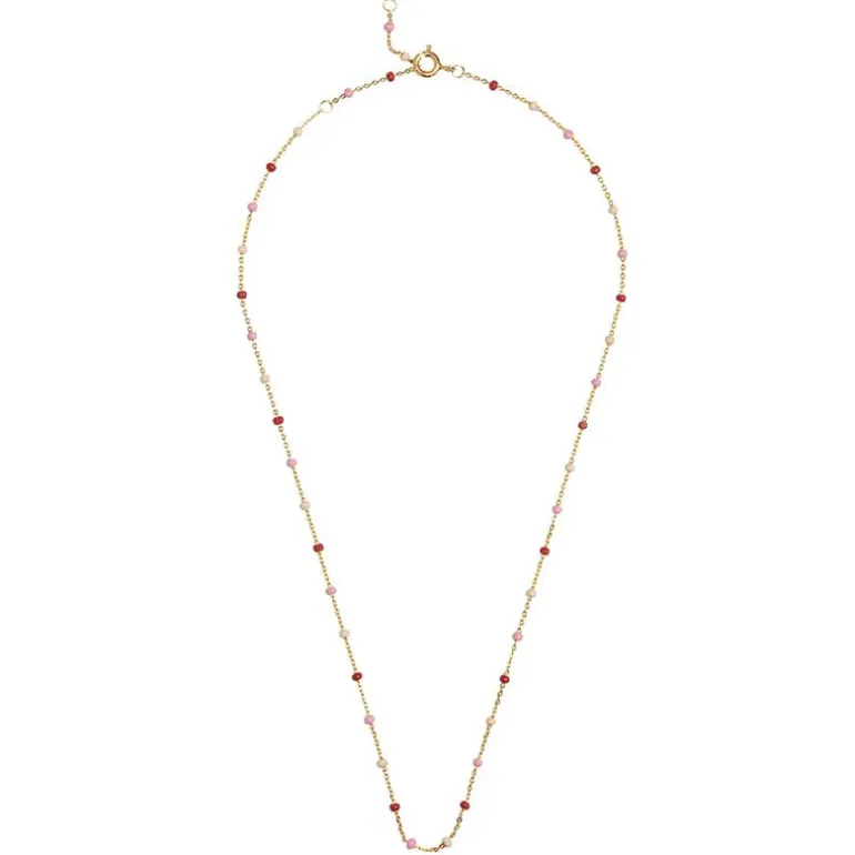 Enamel N55G Lola Necklace Rosie & Guld