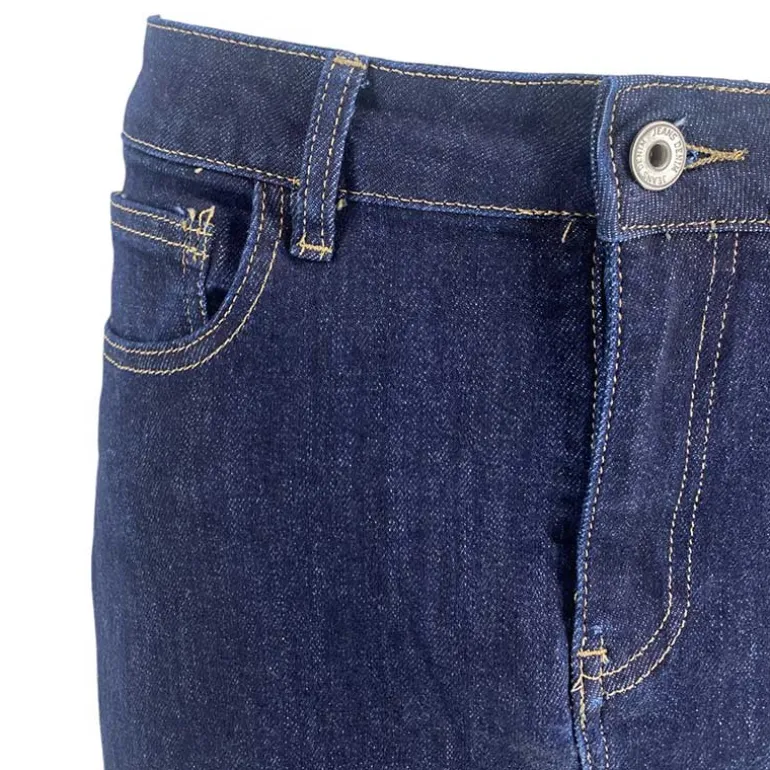 J By J 9233 Stretch Denim Skirt Dark Blue