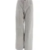 J By J 8062 Wide Stribe Stretch Pants White