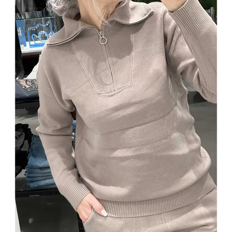 J By J ME7001AB Sweat Suit Taupe