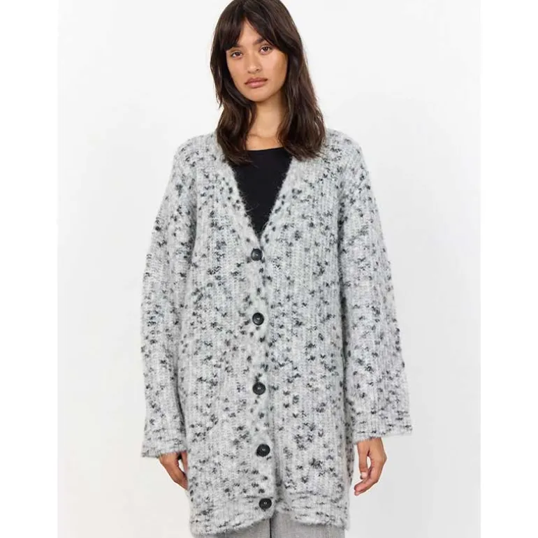 Levete Room LR-Isabelle 2 Cardigan Knit Light Grey