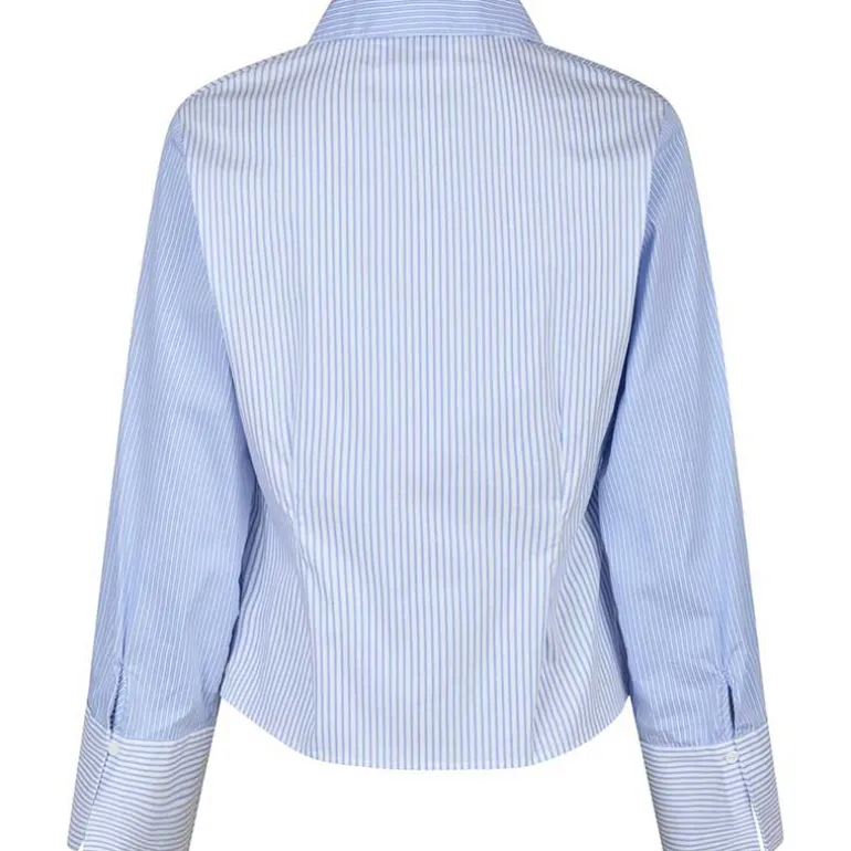 Neo Noir Rosa Mix Stripe Shirt Light Blue