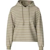 Pieces PcChilli LS Hoodie Stripes Noos BC Crockery Stripes Cloud Dancer