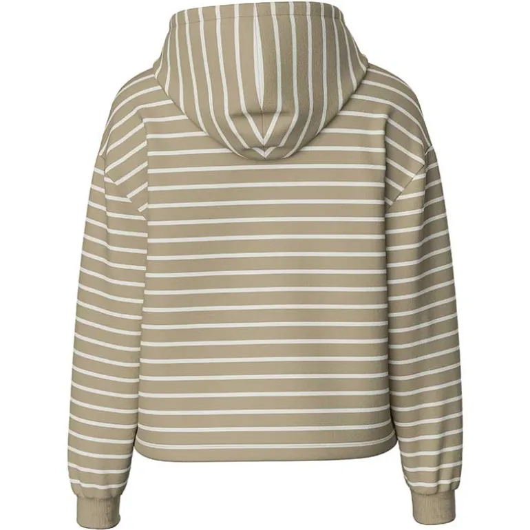 Pieces PcChilli LS Hoodie Stripes Noos BC Crockery Stripes Cloud Dancer