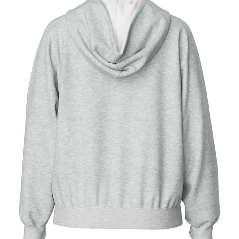 Pieces PCChilli LS Zip Hoodie Noos Light Grey Melange
