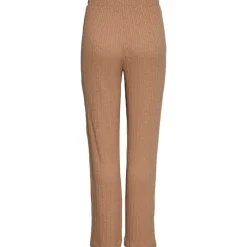 PIECES PCLENA HW STRAIGHT PANTS SAND