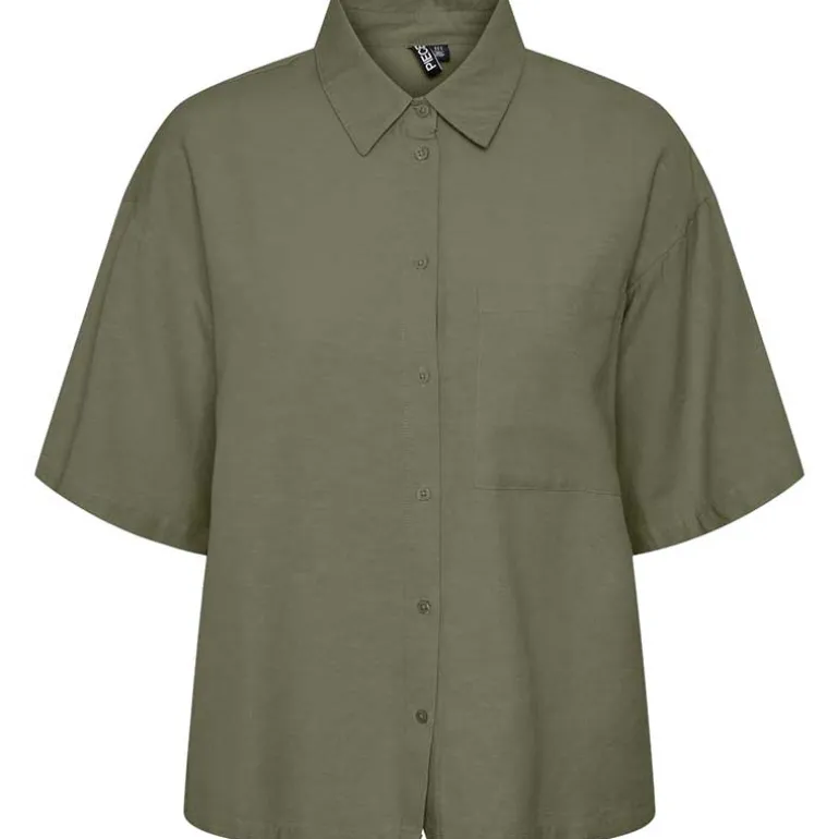 Pieces PCMilano SS Shirt D2D PB Army