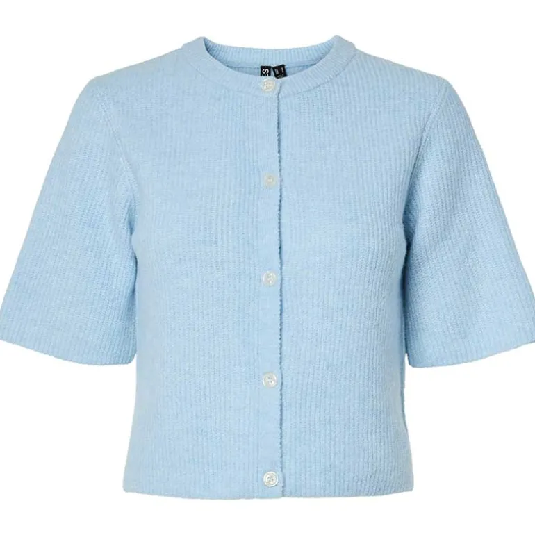 Pieces PCSilly SS O-Neck Knit Cardigan Noos Cashmere Blue