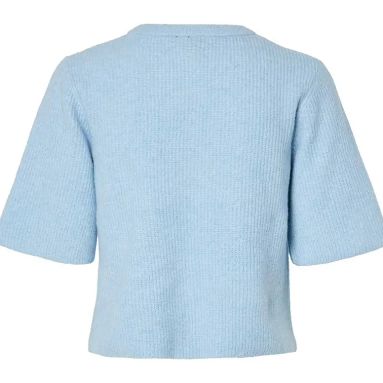 Pieces PCSilly SS O-Neck Knit Cardigan Noos Cashmere Blue