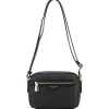 Pourchet Paris 89040 Waves Coated Canvas Bag Noir