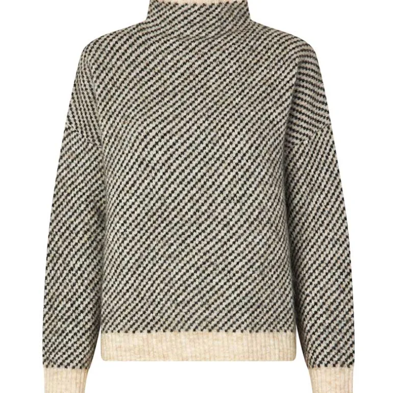 Second Female Capella Knit T-Neck Brazilian Sand