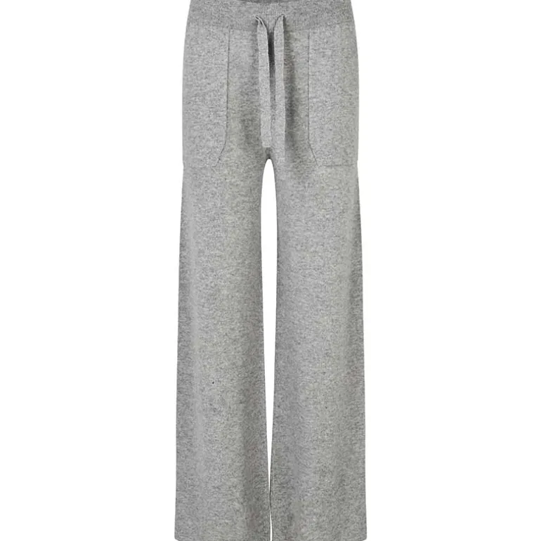 Second Female Lounge Knit Pant Grey Melange